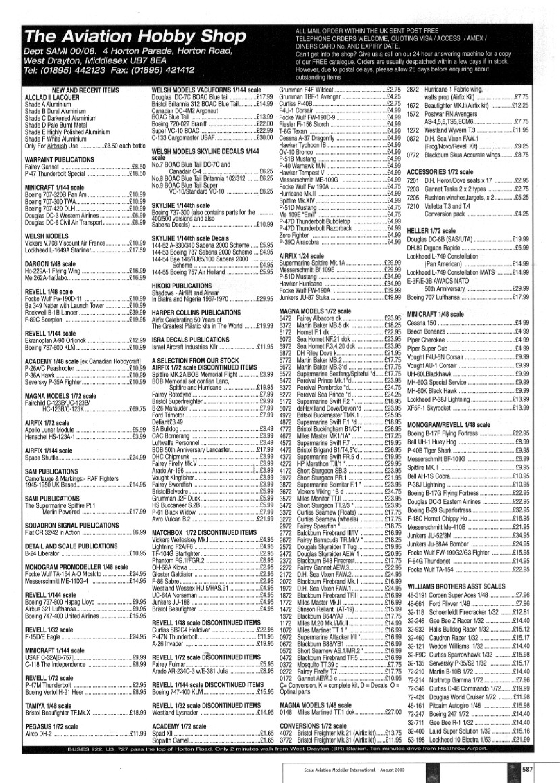 Scale Aviation Modeller International 2000-08